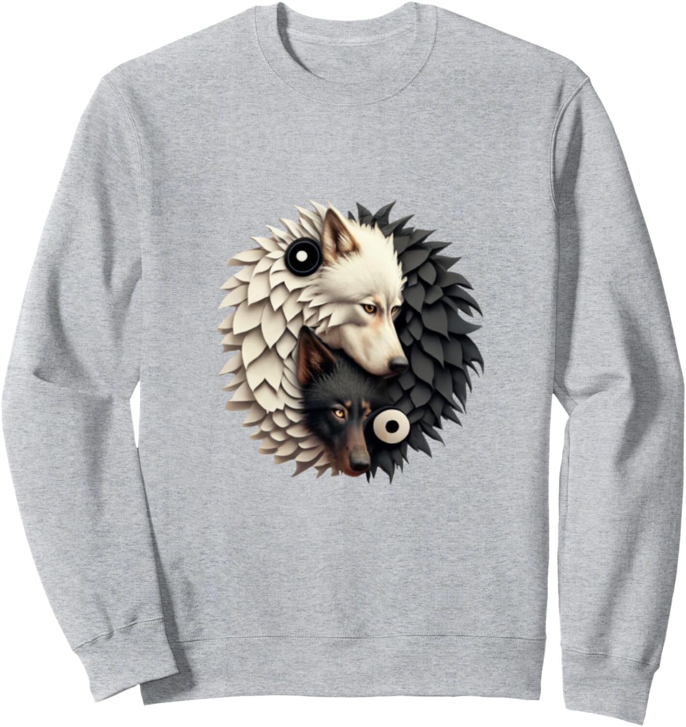 Long Sleeve Shirts for Men sweatshirt Wolf Style Design Sweatshirt Streetwear Casual tops clothes Cool and warm