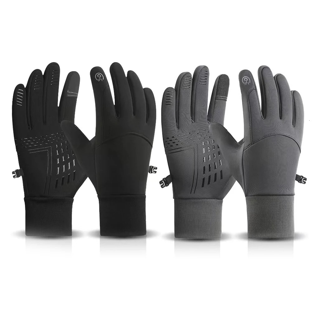 Motorcycle Gloves Guantes Winter Warm Full Fingers Heated Waterproof Heating Hand Moto Ski Touch Screen Fleece 241125