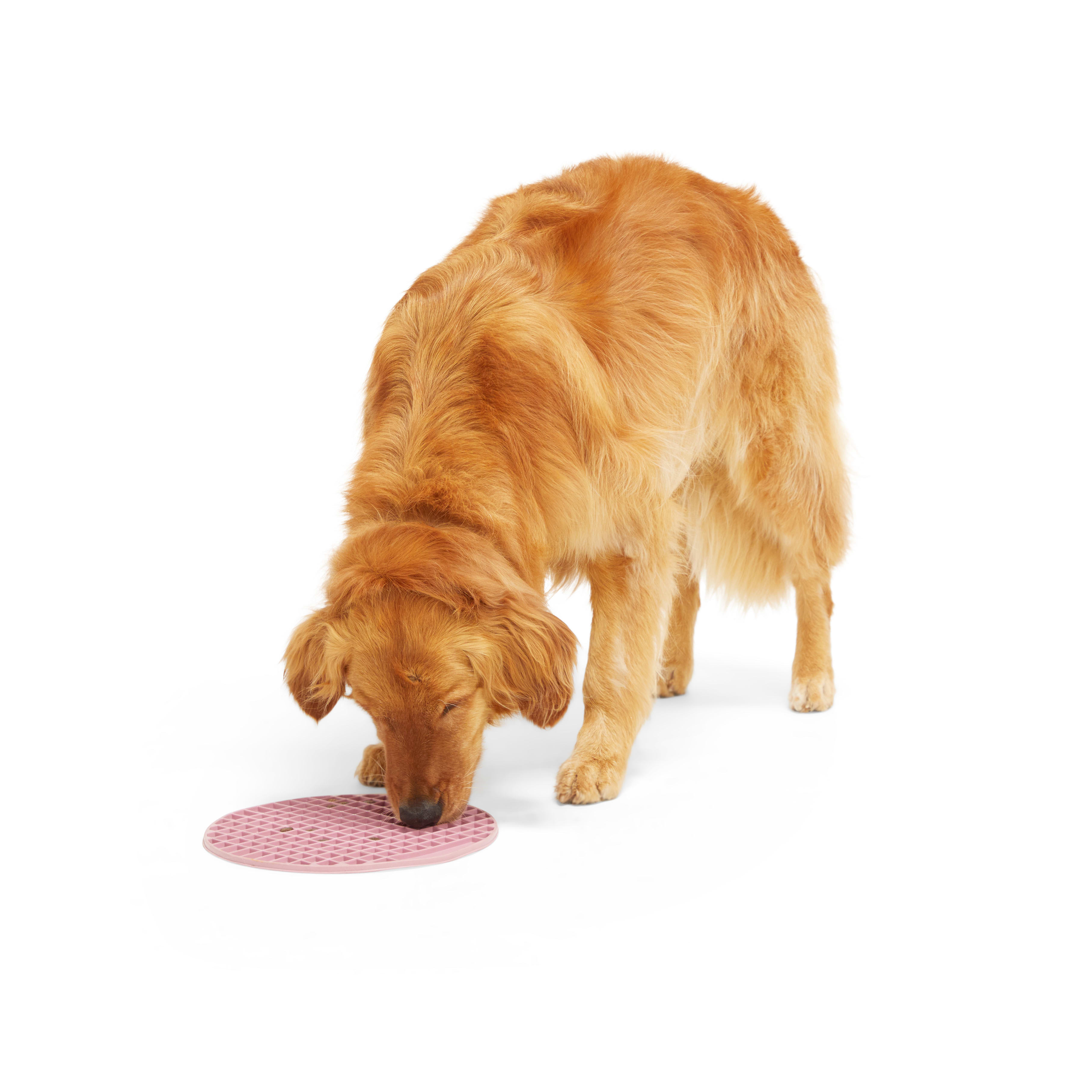 EveryYay Blush Dog Treat Mat, 11" L X 11" W X 0.3" H