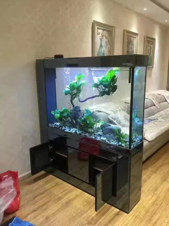 Cylinder Fish Acrylic Light Led Large Glass Lighting Air Pump For Water 30 To 100 Gallon Aquarium Tank