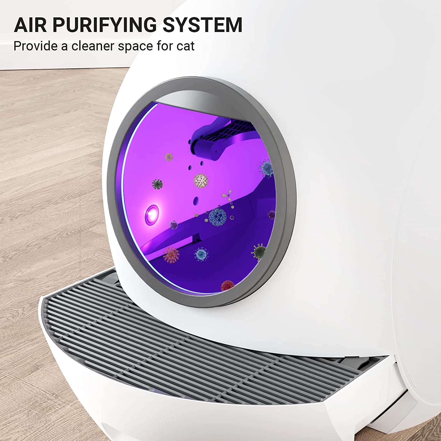 Pet Product Supplier Luxury Fully Enclosed Self Clean Wifi Automatic Smart Cat Litter Toilet Box