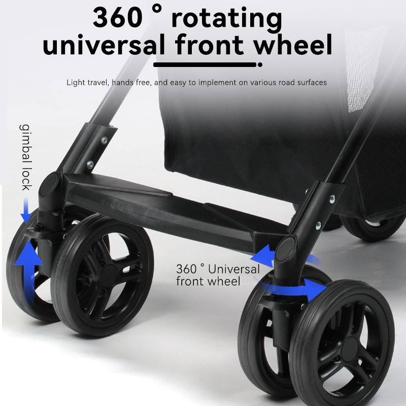 RTS Luxury pet stroller travel 4 wheel dog strollers small dogs pet stroller for dogs