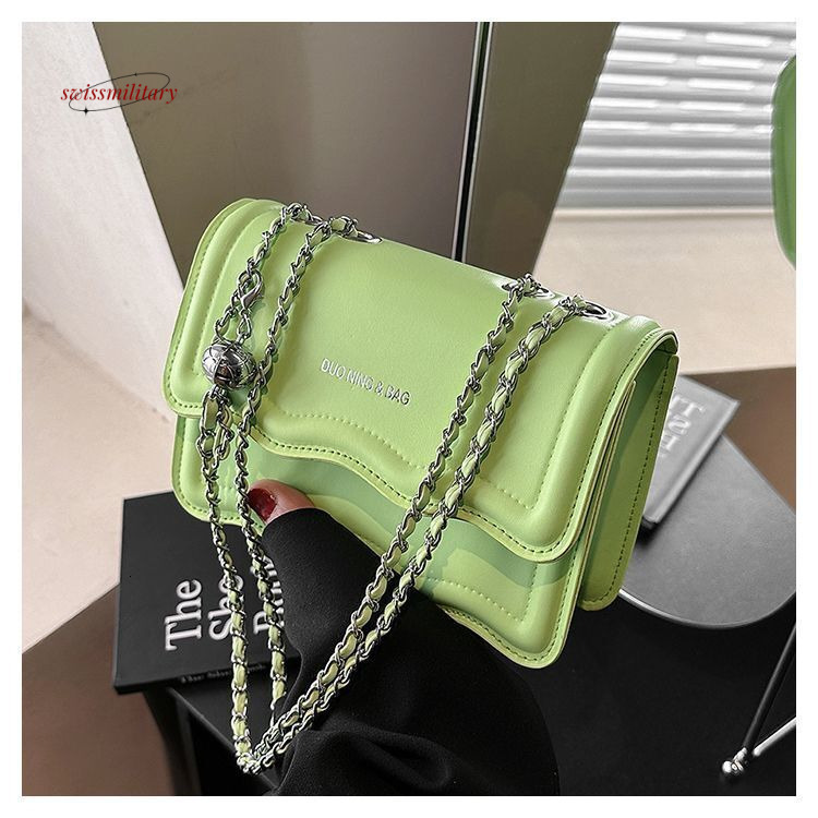 New niche wave small square bag with a chain like feel, underarm single shoulder crossbody bag H726#18 swissmilitary