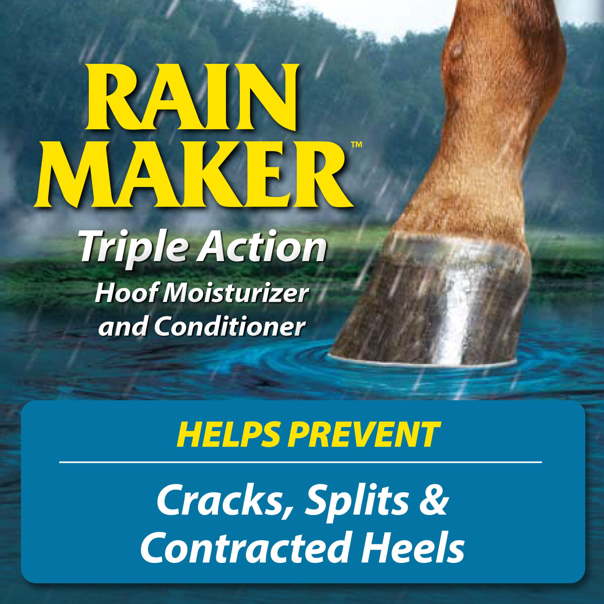 Farnam Rain Maker Triple Action Hoof Moisturizer and Conditioner for Horses, 32 fl. oz.