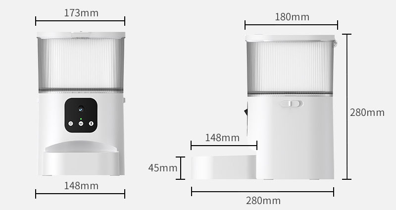 Big Discount cat food smart automatic pet feeder with camera auto connected smart cat dog pet feeder dispenser