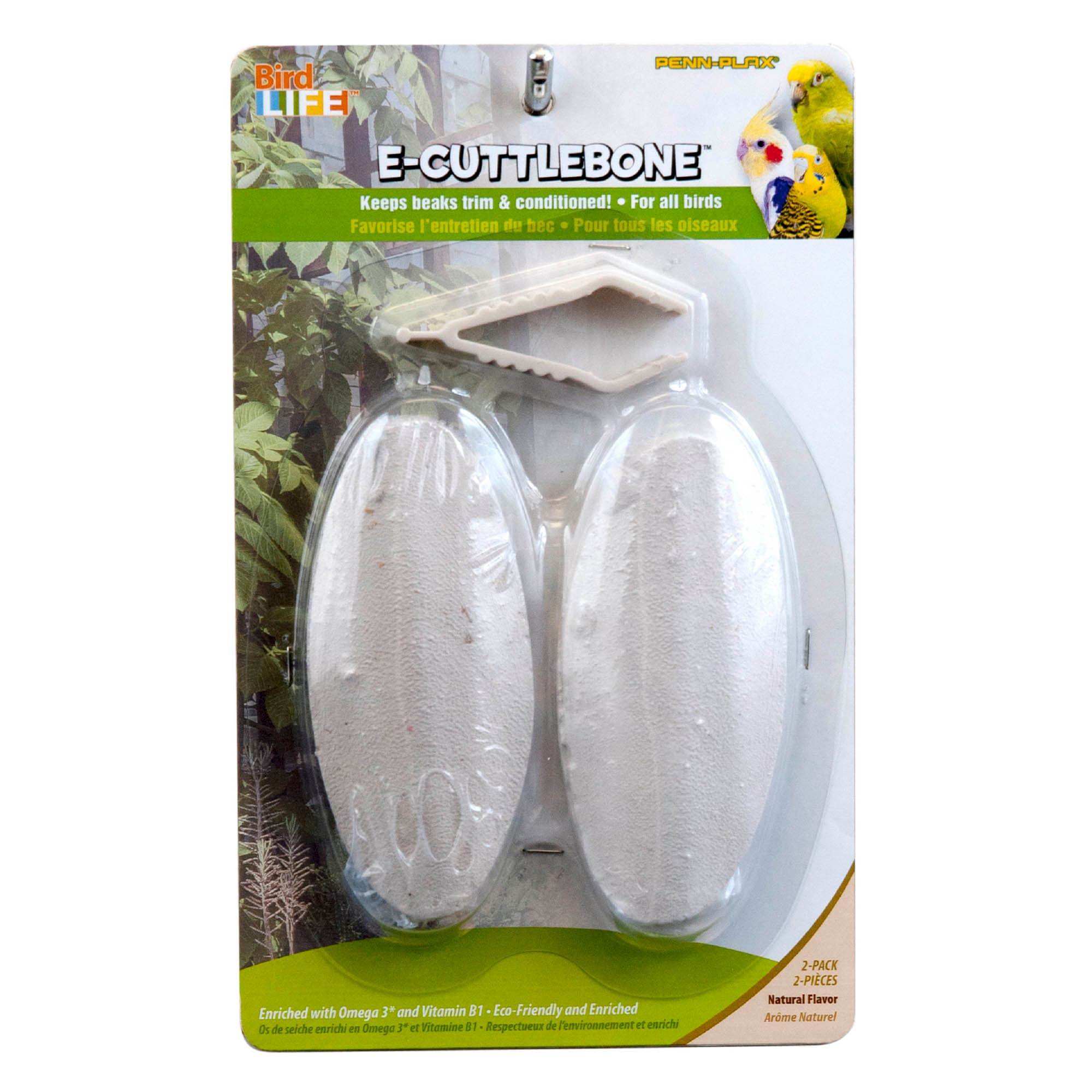 Penn Plax E2 Natural Cuttlebones, Pack of 2 cuttlebones