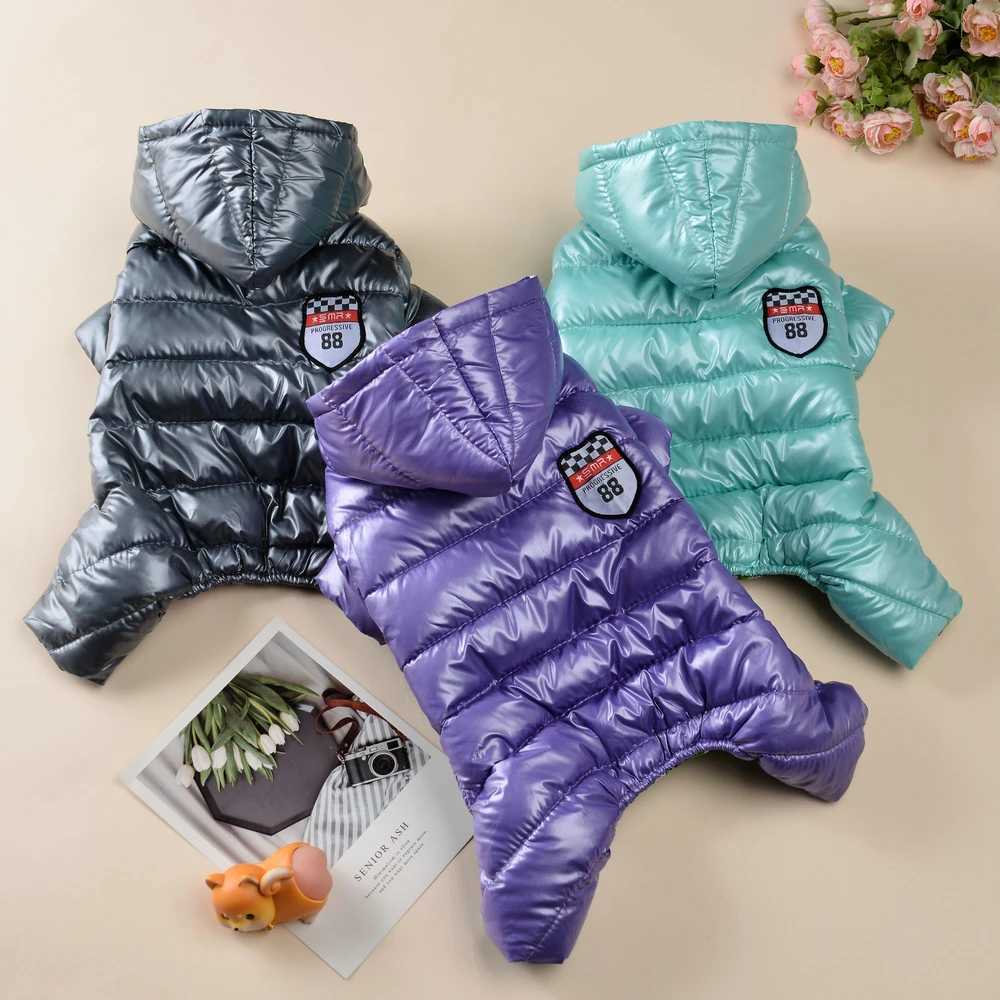 Winter Dog Clothes Waterproof Warm Pet Jumpsuit For Small Medium Dogs Cats Puppy Jacket Chihuahua Down Coat Yorkies Pug OverallsXJ241125