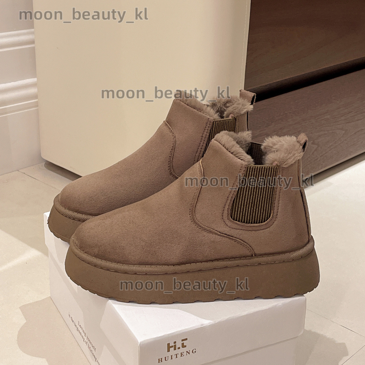 designer boot plus size snow boots for women 2024 new winter with added fleece, thick insulation, short tube, thick sole, versatile cotton shoes for f