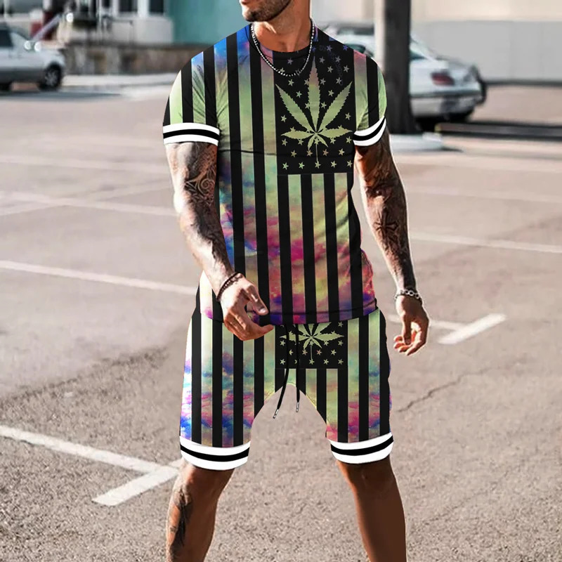 Fashion Men Tracksuits Vintage T shirts 2 Piece Sets Summer Shortsleeve Virgin Mary Sportswear Casual Oversized Man Outfit 240415