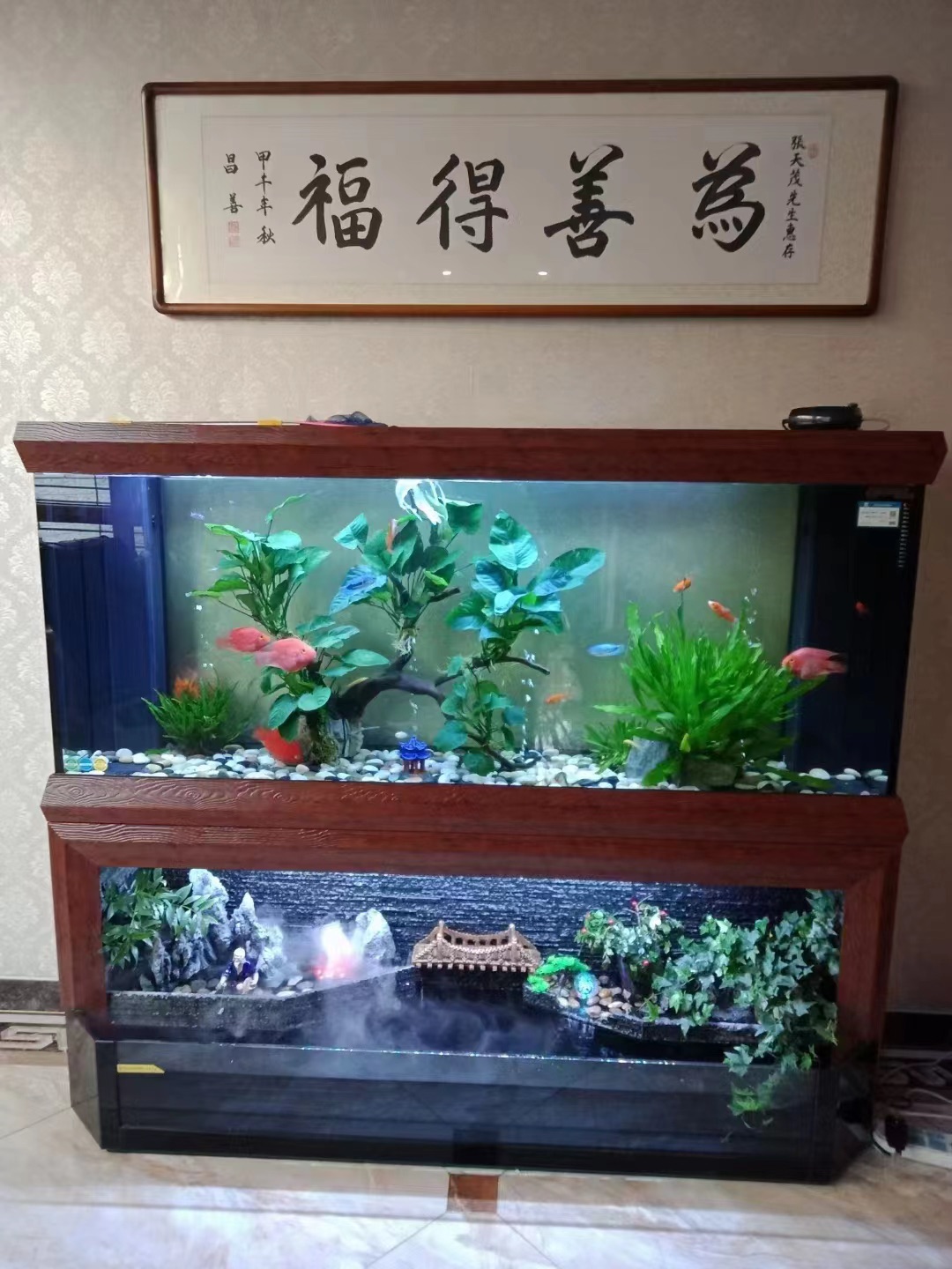 Large Arowana Water Lights Glass Fish Tanks For Sale Factory Price Customized Spot Goldfish Tank