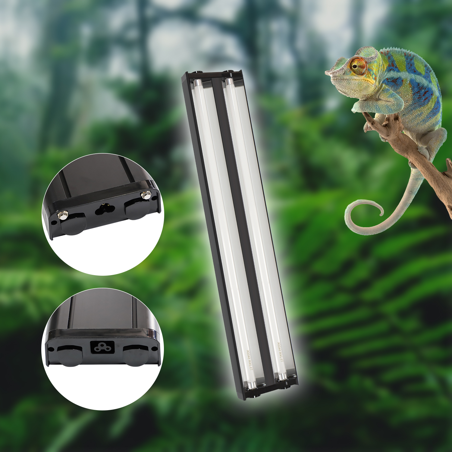 3ft uvb fluorescent lighting reptil t5ho uv lamp tube light fixture for reptile