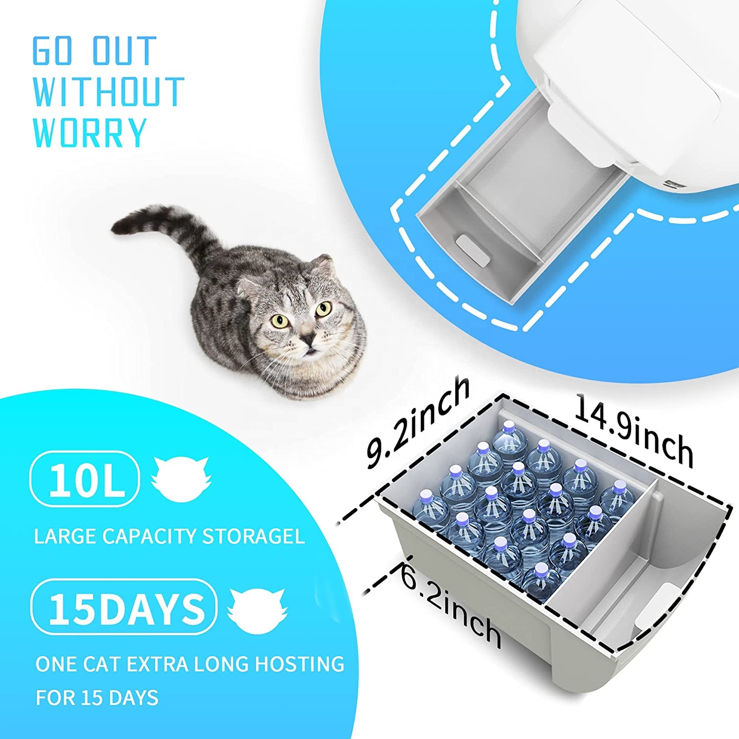 Wholesale APP control Smart Self Cleaning Cat Litter Box Automatic Fully Enclosed Cat Toilet with Anti-Pinch Sensor