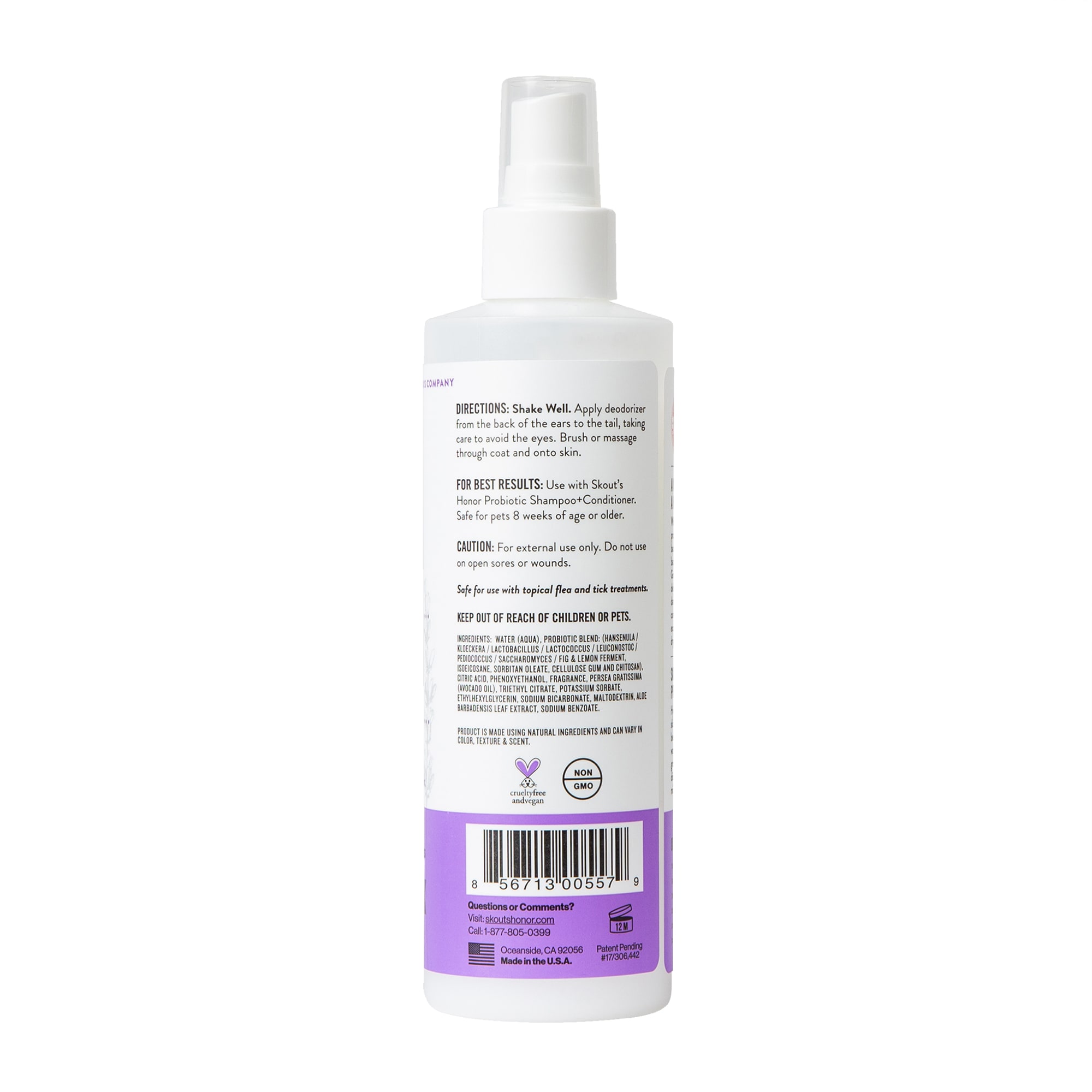 Skout's Honor Probiotic Daily Use Deodorizer Lavender for Dogs, 8 fl. oz.