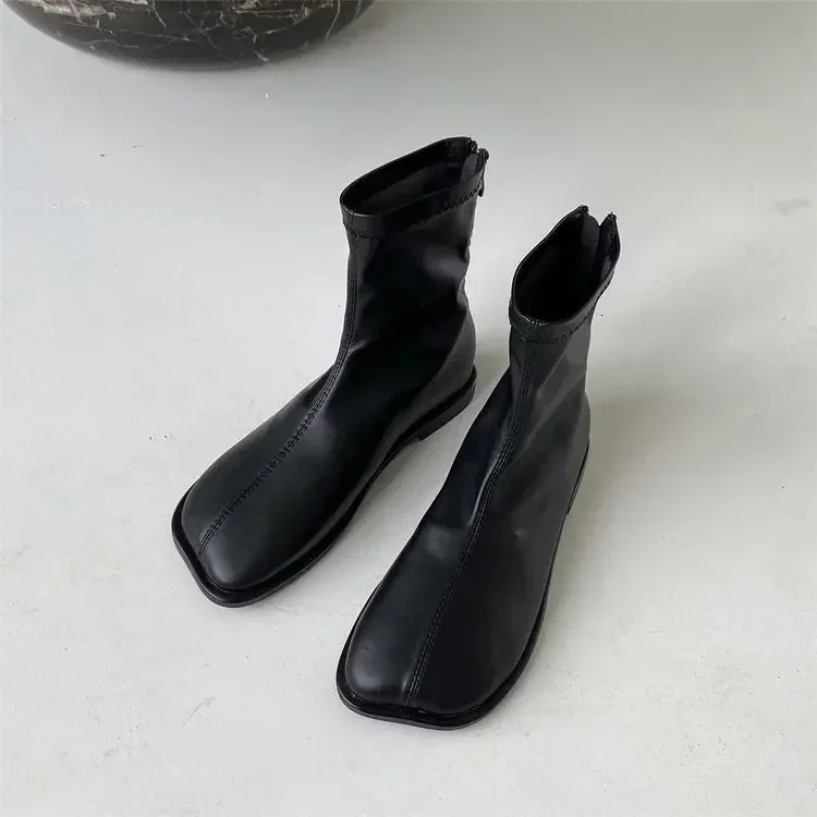 Woman Elastic Boots Fashion Ladies Thick Bottom Ankle Female Boots Nre Autumn Winter Womens Chelsea Boots 2024 241125
