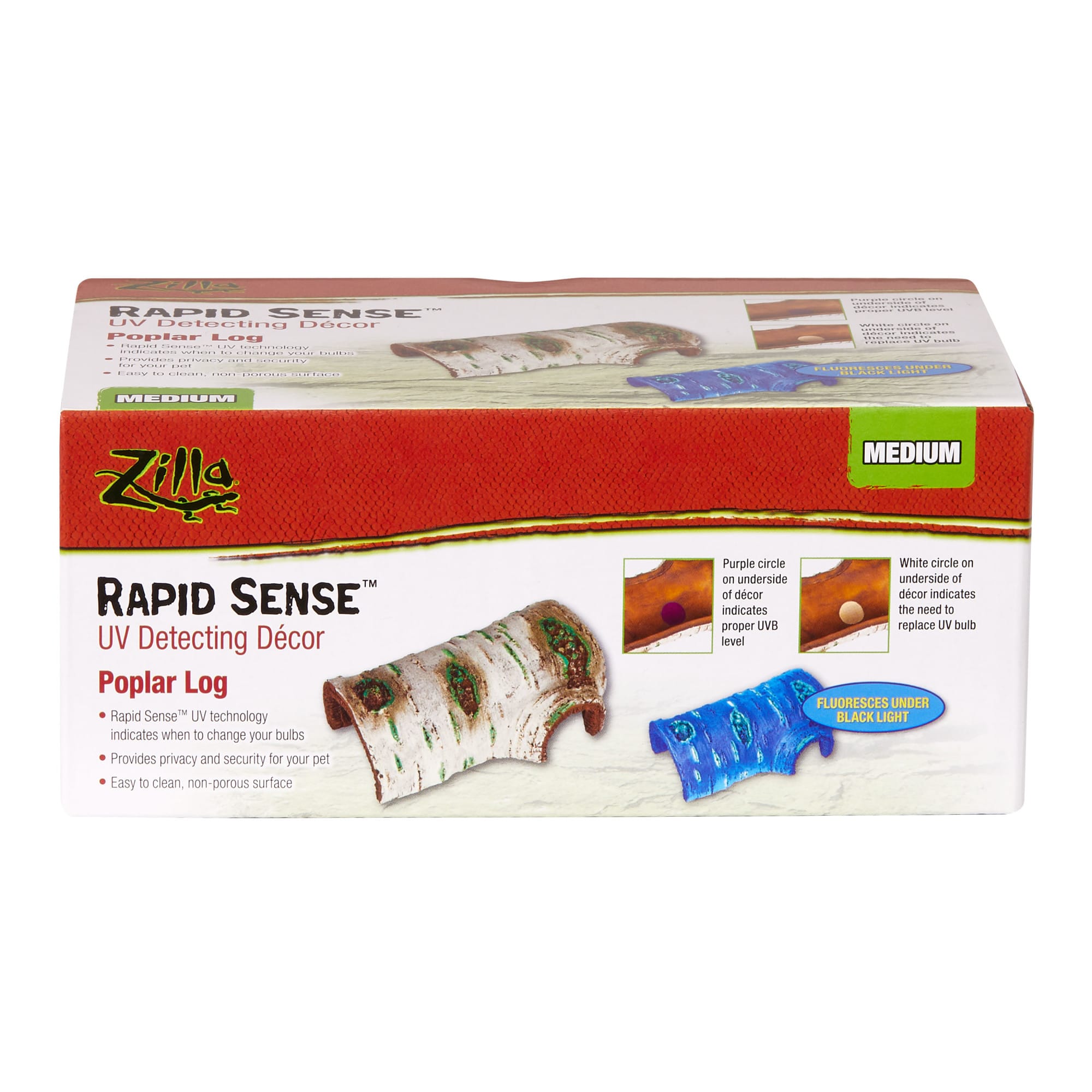 Zilla Rapid Sense Decor Medium Poplar Log
