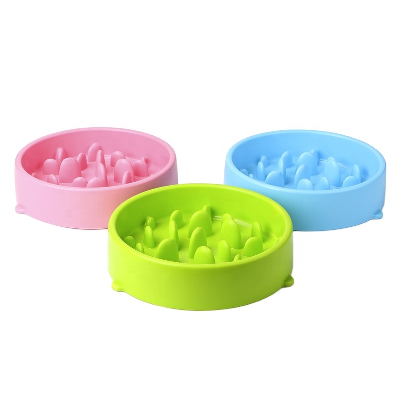 2023 Hot Sell No-spill Dog Water Bowl Pet Slow Water Feeder Cat Silicone Portable Pet Bowl