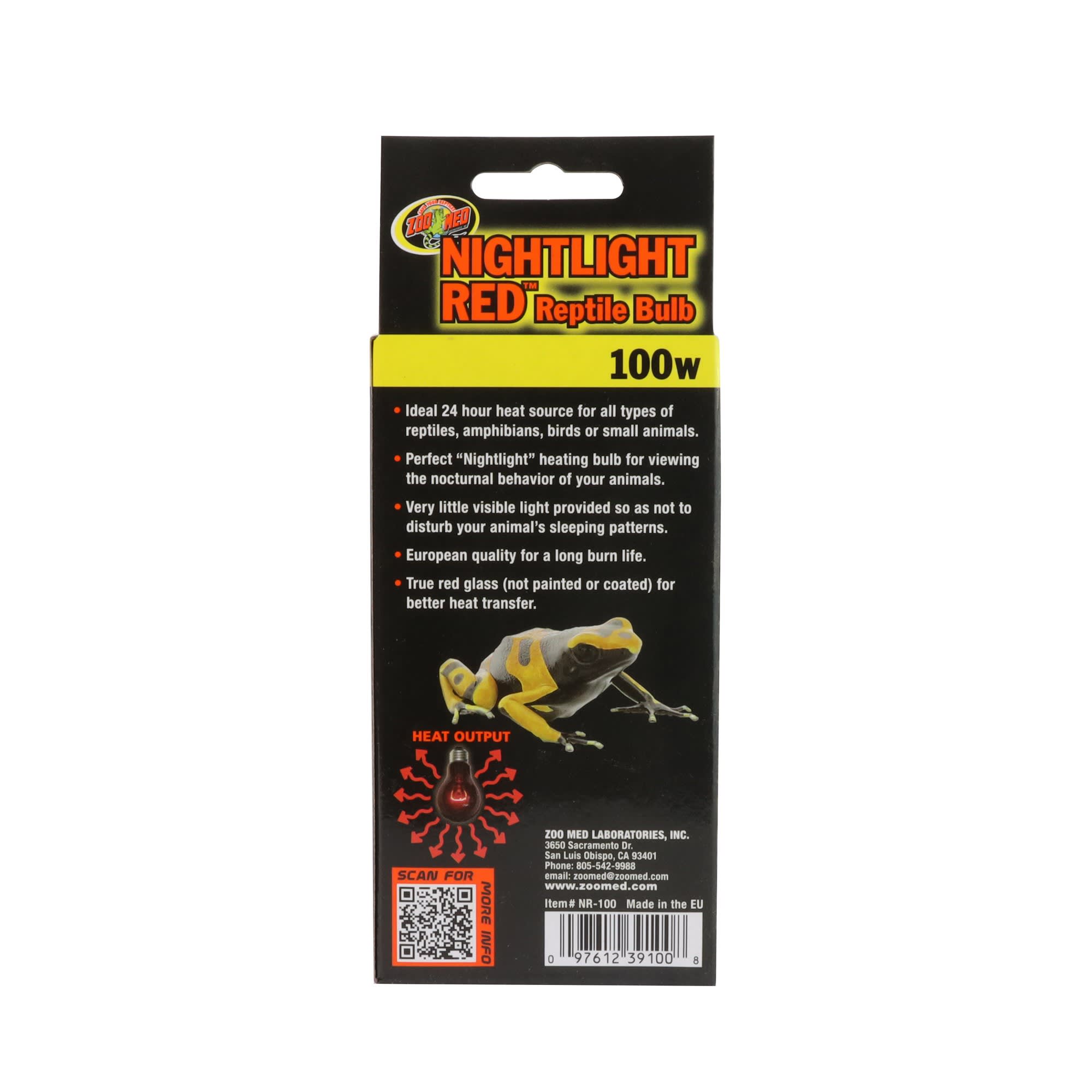 Zoo Med Nightlight Red Reptile Bulb, 100 Watts