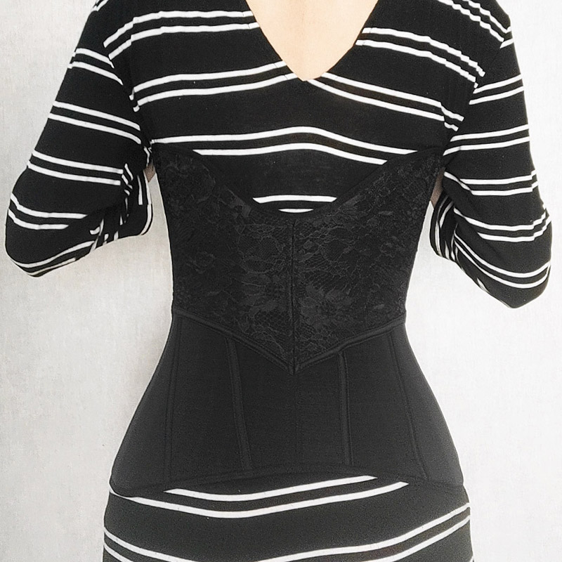 Waist Trainer Corset for Women 23 Spiral Steel Boned Underbust Corsets and Bustiers Cinchers Workout Body Shaper Short Torso