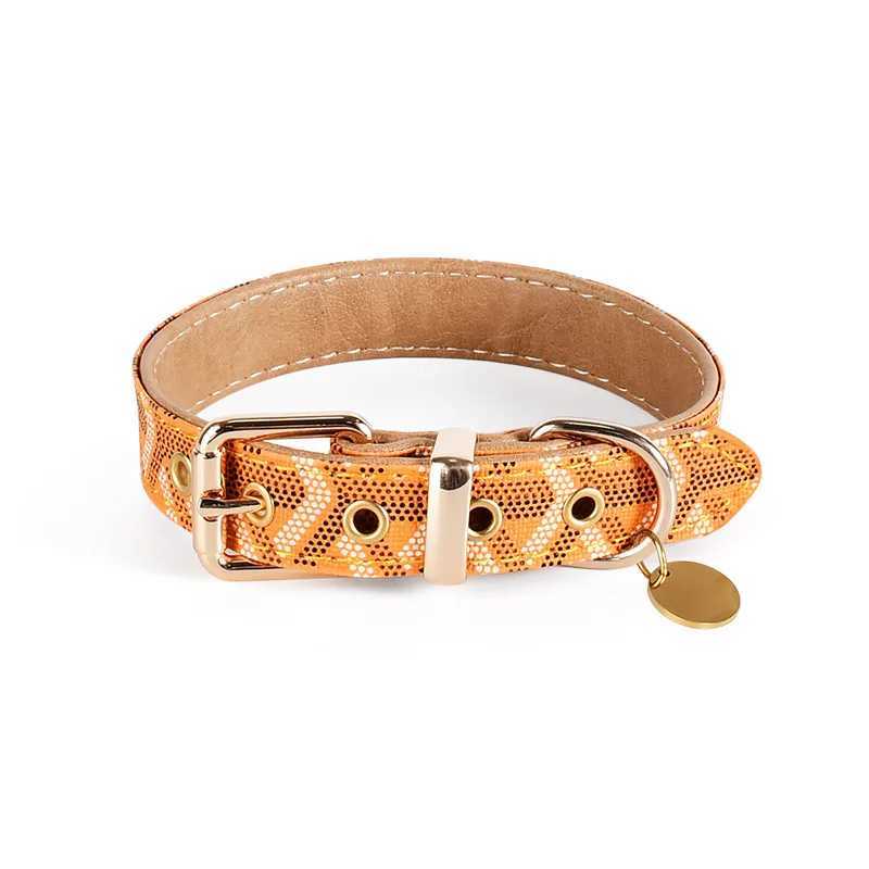 Soft leather pet collar and belt set luxurious snake skin pattern dog collar traction rope outdoor adjustable walking pet belt X241125