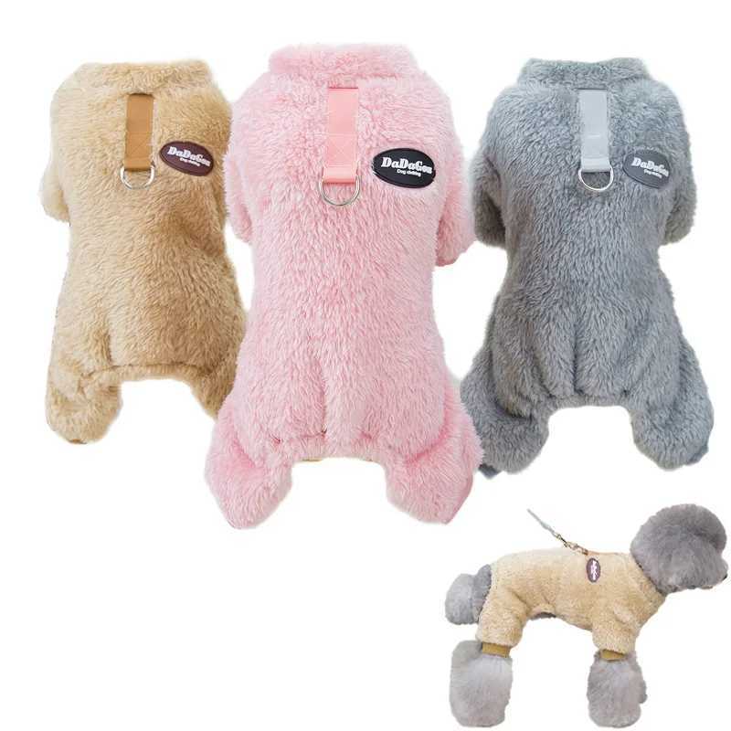 Winter Puppy Jumpsuit Soft Warm Dog Clothes For Small Medium Dogs Pajamas Chihuahua Coat Pug Yorkies Overalls Pet ClothingXJ241125