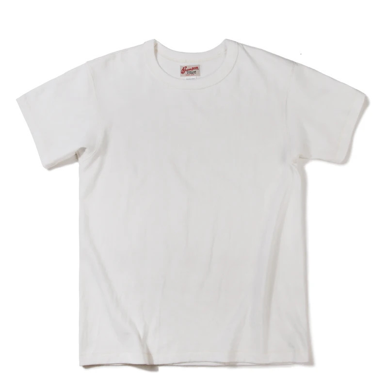 Bronson Heavy duty Seamless Tube T-shirt Summer Mens Regular Basic T-shirt 241118