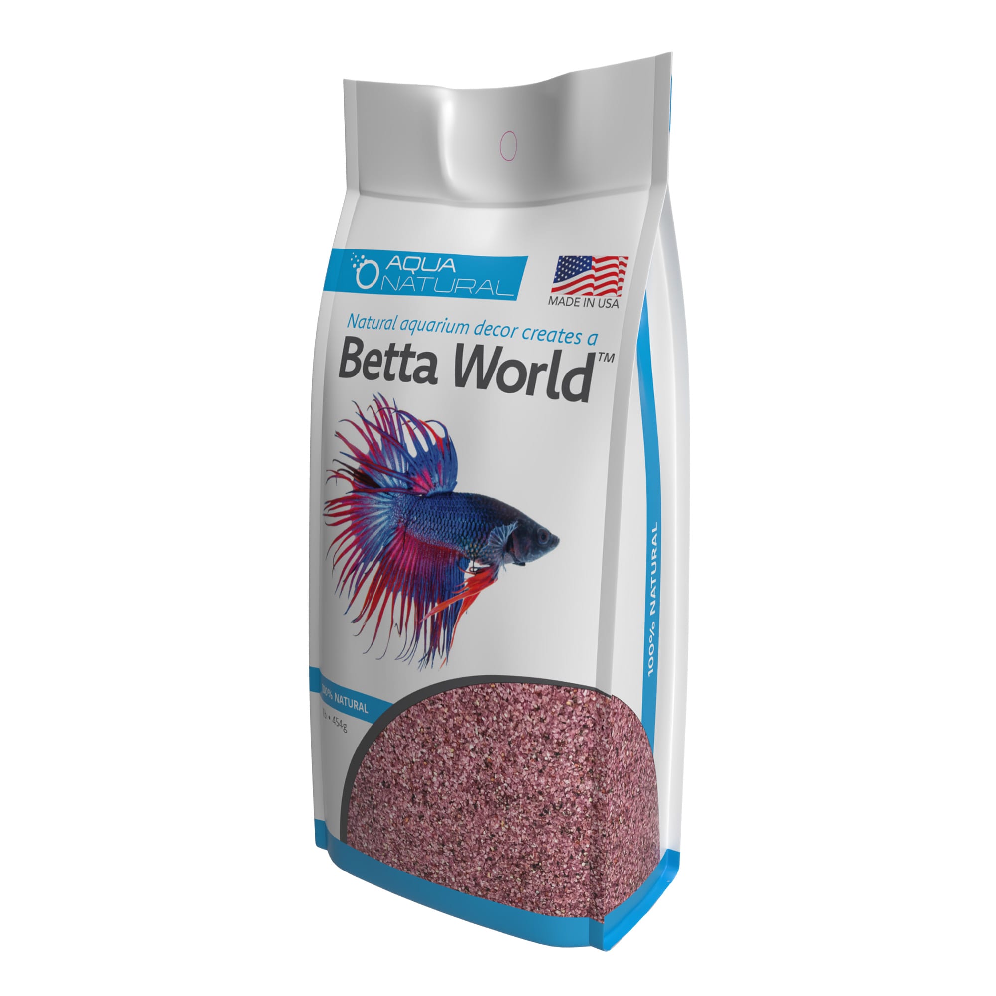 Aqua Natural Betta World Purple Diamonds Sand, Small