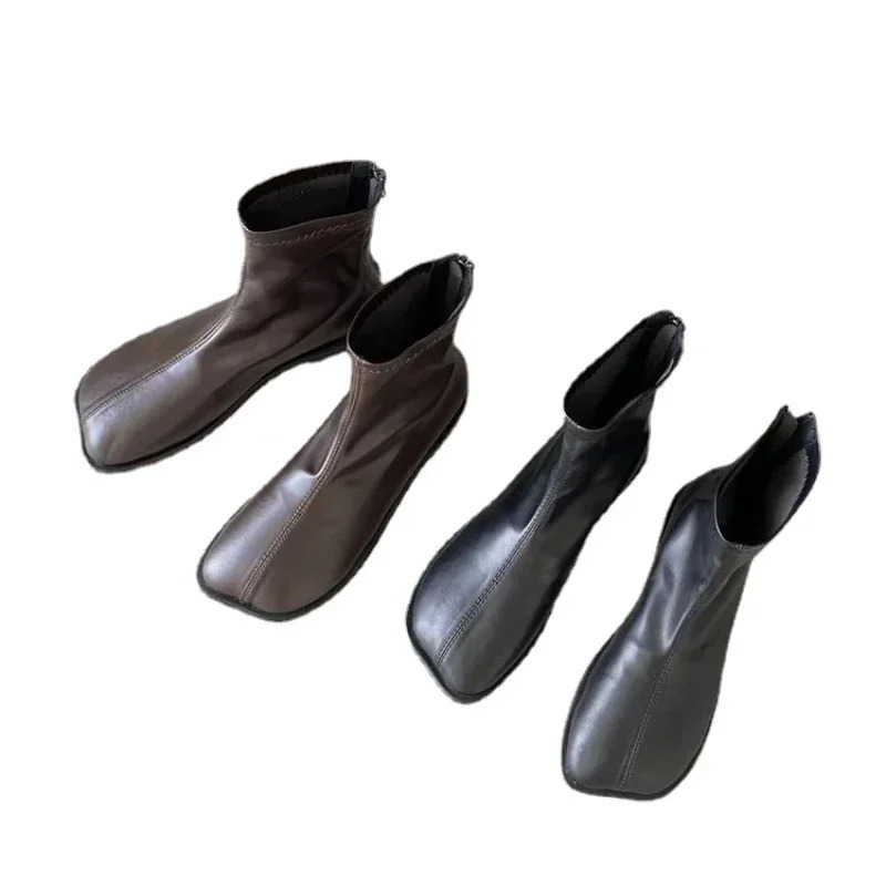 Woman Elastic Boots Fashion Ladies Thick Bottom Ankle Female Boots Nre Autumn Winter Womens Chelsea Boots 2024 241125