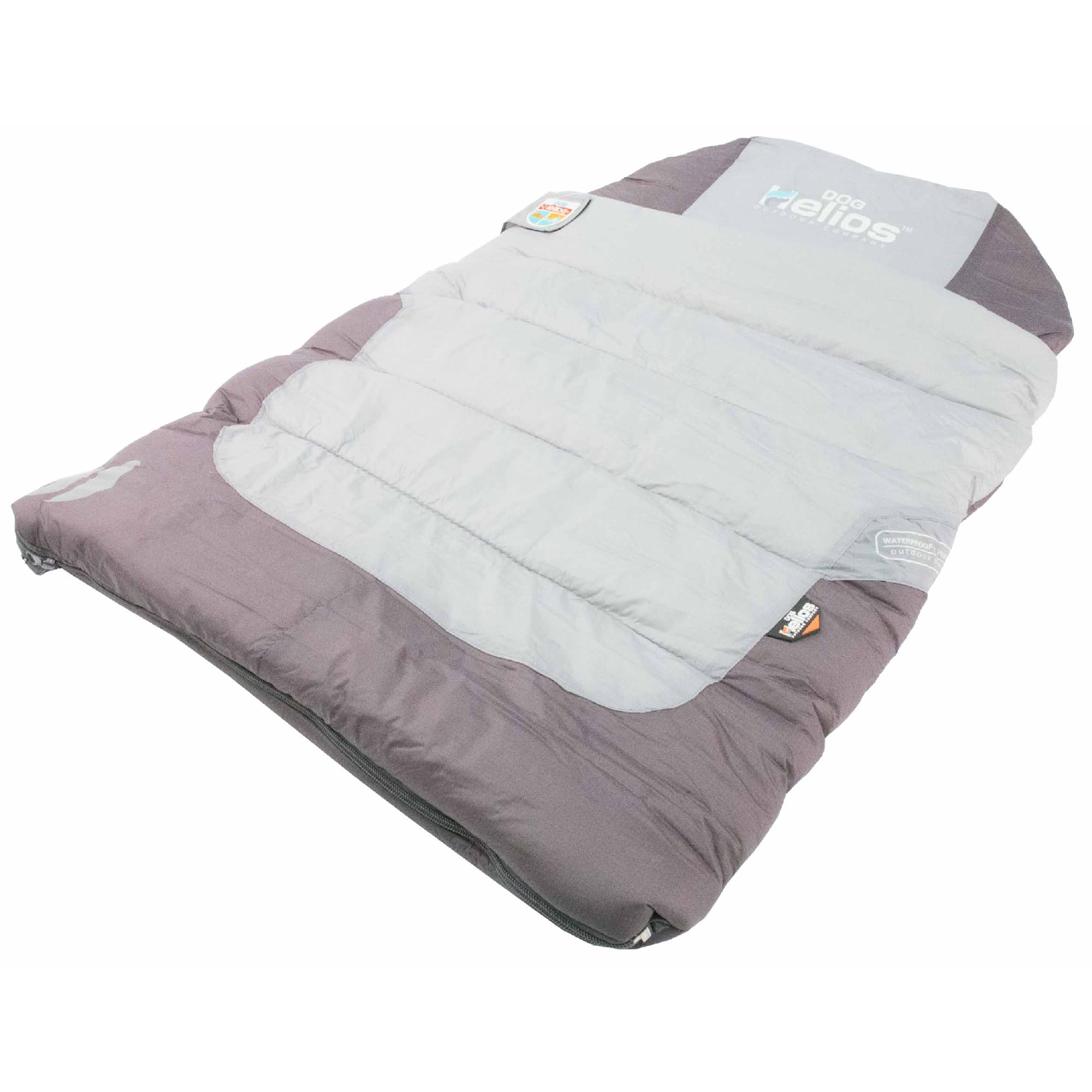 Dog Helios Grey Trail-Barker Multi-Surface Travel Dog Bed Featuring BlackShark Technology, 39.4" L X 25.7" W