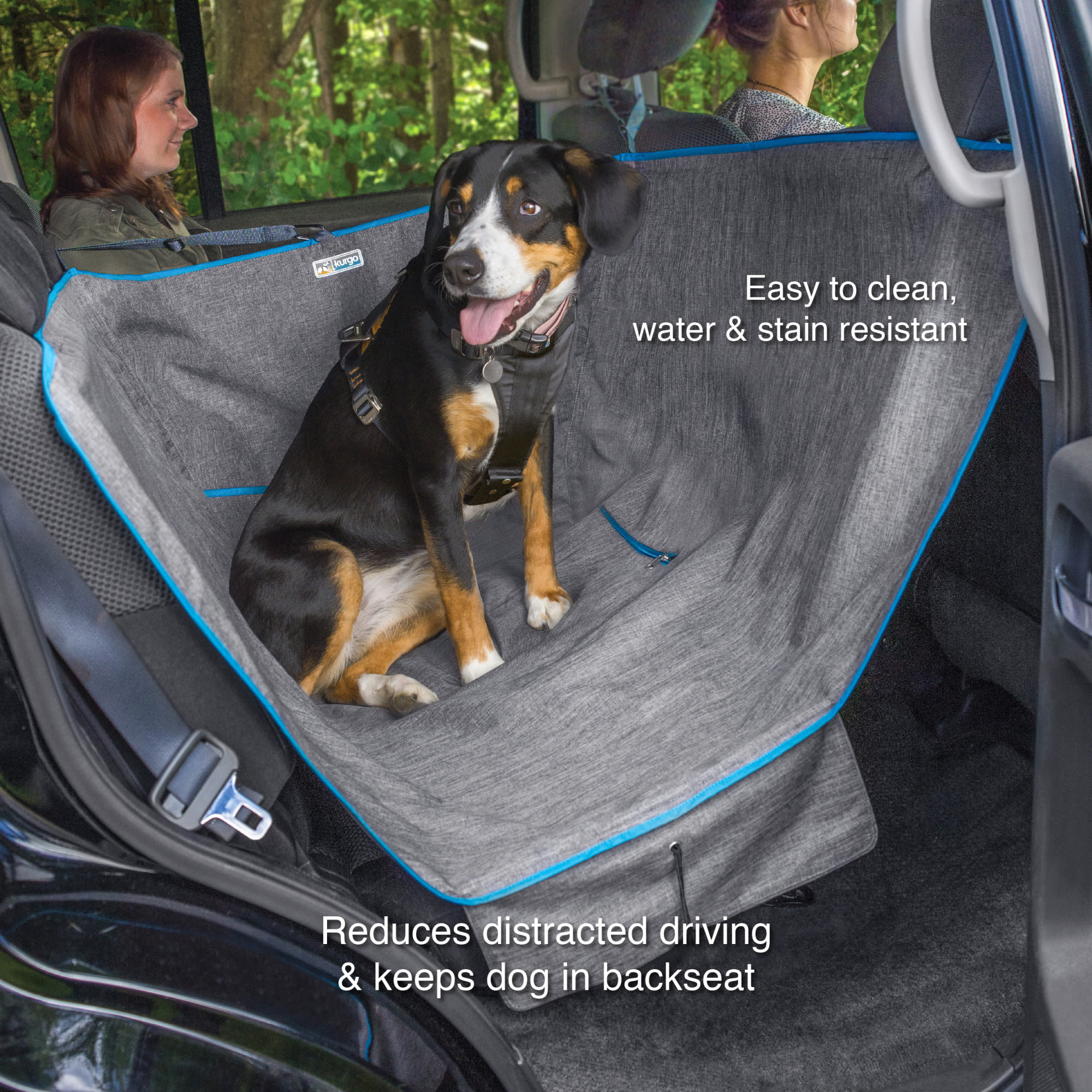Kurgo Heather Grey Half Hammock for Dogs, 55" L X .02" W X 56" H