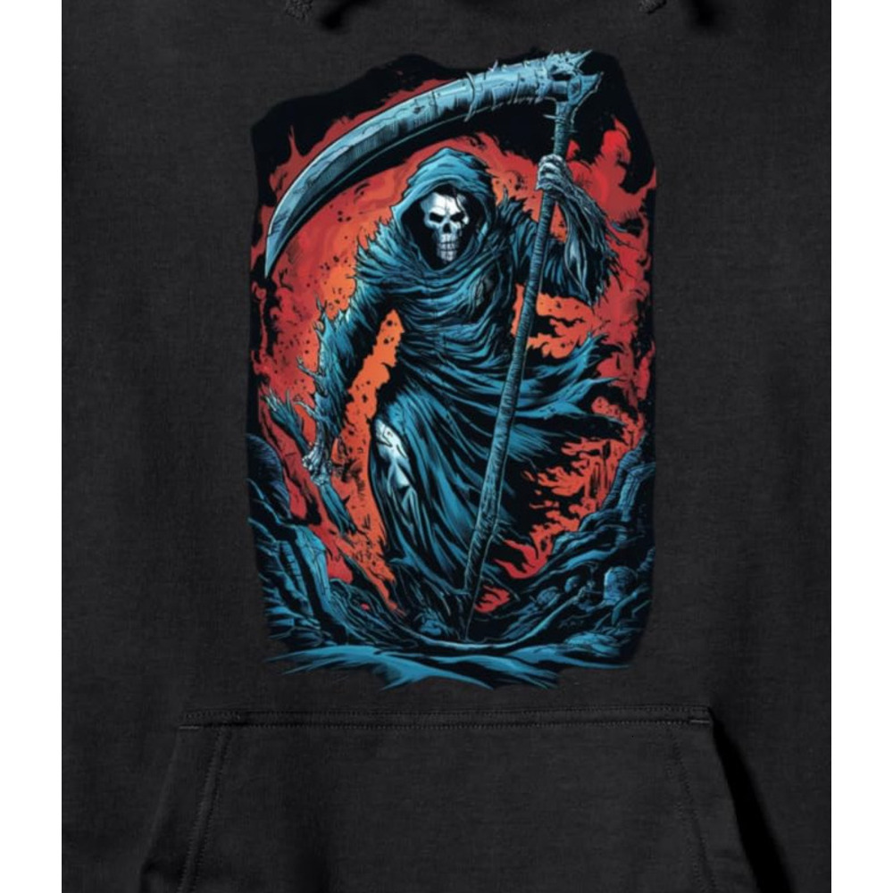 Hoodie for Mens Womens Grim Reapers Journey the Underworld Pullover Hoodie Graphic Hoodies sweatshirt keep warm cool