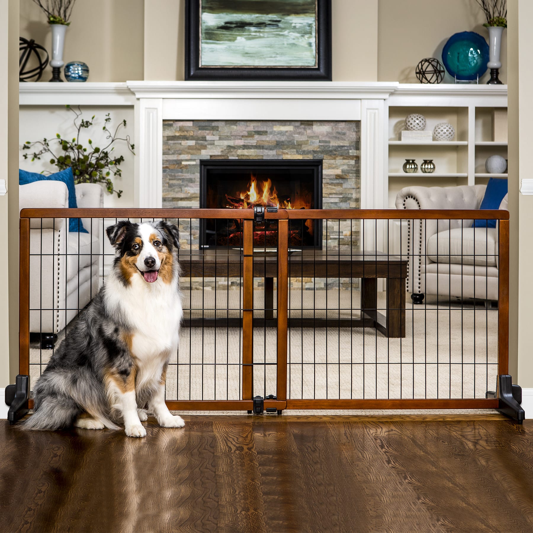 Carlson Freestanding Pet Gate, Large