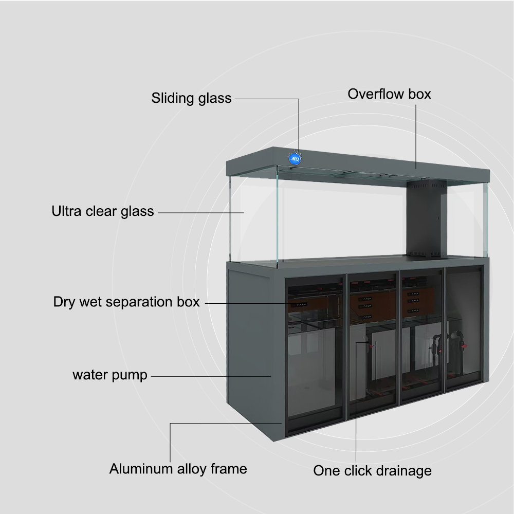 aquarium fish tank White Aquariums & Accessories Bullet Screen Glass Ultra Clear Glass Fiberglass Fish Tank
