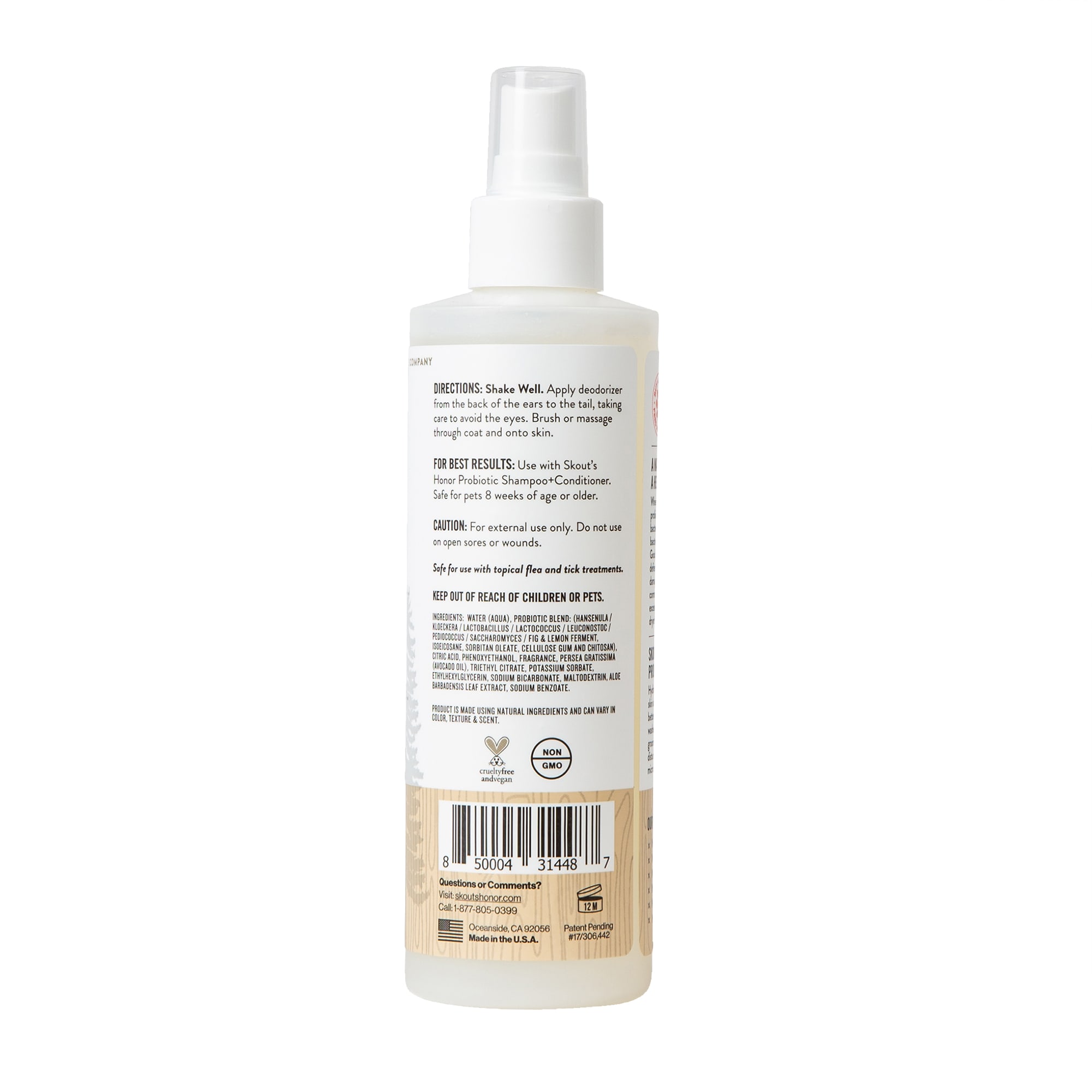 Skout's Honor Probiotic Daily Use Dog of the Woods Deodorizer, 8 fl. oz.