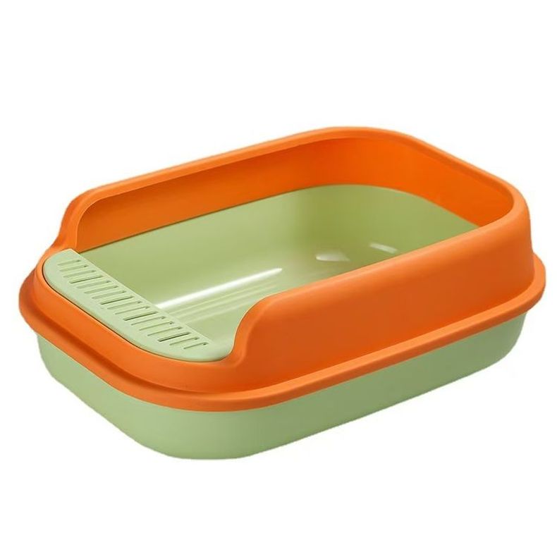 Factory Original Pet Products cleaning trays toilet bathroom sand plastic Semi-closed large cat litter box cat litter shovel