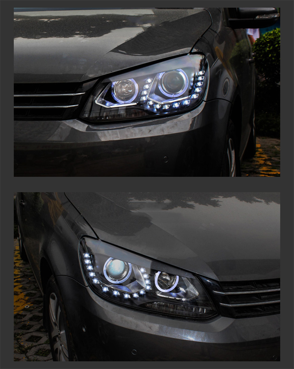 Headlights for VW Touran LED Headlight 2010-20 15 Head Lamp Upgrade DRL Dynamic Signal Lamp Front light Assembly