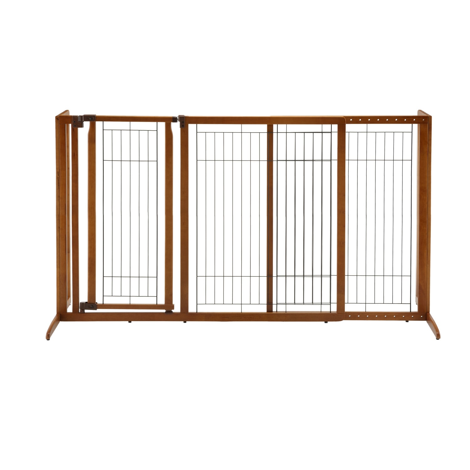 Richell Deluxe Freestanding Pet Gate with Door, Large