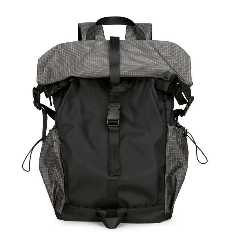 Rolling mouth men's backpack charter can accommodate large capacity travel, cycling, commuting, computer, college student backpack 241125