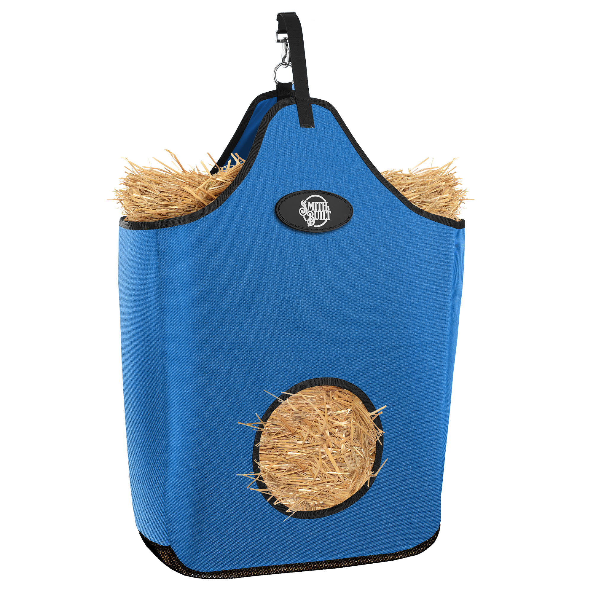 SmithBuilt Blue Horse Feeder Hay Bag Tote, Large