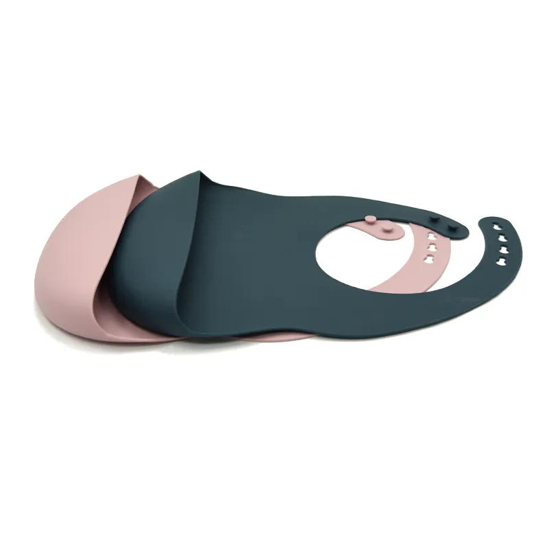 Silicone Bibs for Kids Newborn Baby Feeding Tableware Waterproof Baby Bib For Toddler Breakfast Feedings Dusty Lilac Taupe Multi Colors ZZ