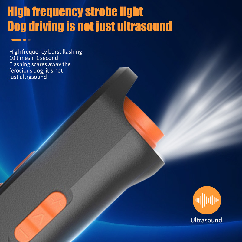 Upgraded Ultrasonic Dog Repeller Training Stop Barking Rechargeable Handheld ultrasonic animal attacks repeller