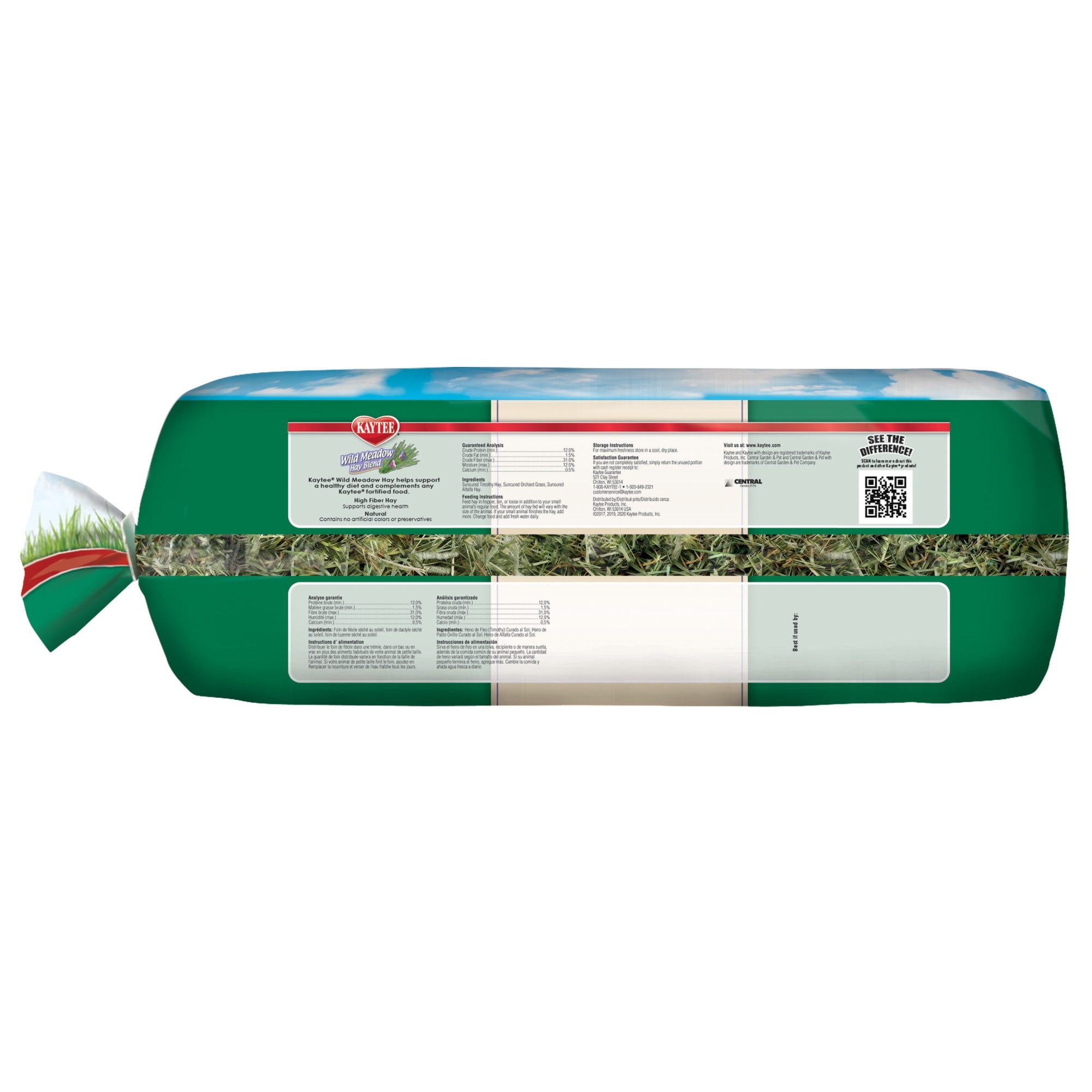 Kaytee Wild Meadow Hay Blend for Small Animals, 24 oz.