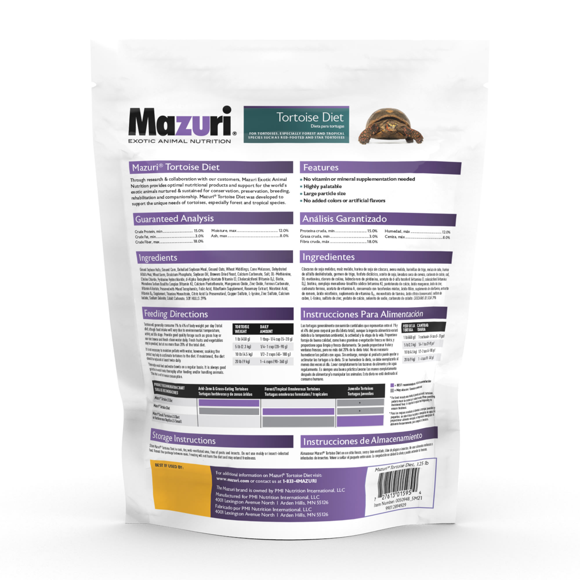 Mazuri Tortoise Food, 1.25 lbs.