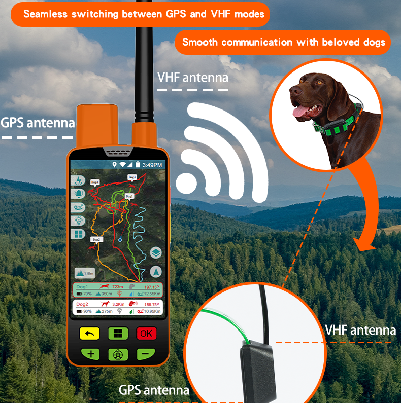 4G GPS Tracker Health Monitoring For Dogs Cat, Waterproof Pet GPS Location Tracker Wellness Escape Alerts Works With Any Collar