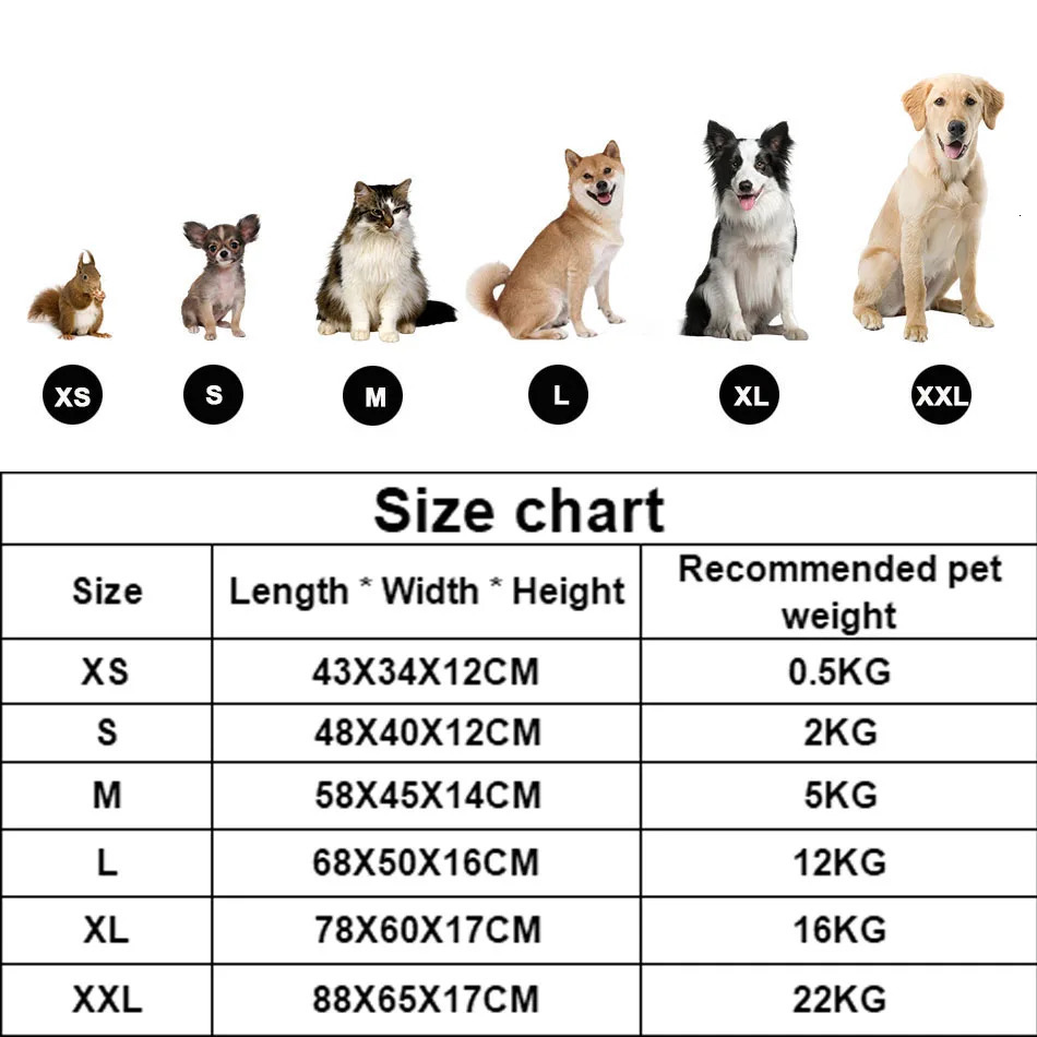Bed for Dog Cat Pet Square Plush Kennel Medium Small Dog Sofa Bed Cushion Pet Calming Dog Bed House Pet Supplies Accessories 241125