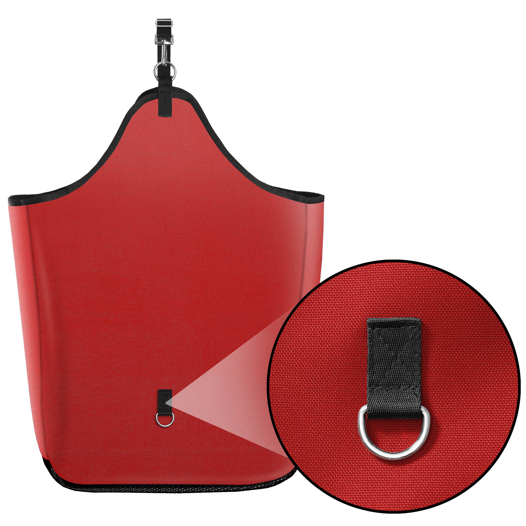 SmithBuilt Red Horse Feeder Hay Bag Tote, Large