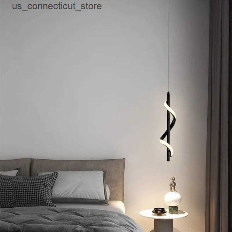 Pendant Lamps Lustre Bedside Rotating Chandelier Pendant Lights Lampara Colgante Techo Luminaire Suspendu Quarto Casal Chambre Kroonluchters L240910
