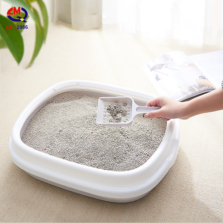 Cat Clean Up Products Plastic Large Space Cat Toilet Box Cat Litter Box Sandbox