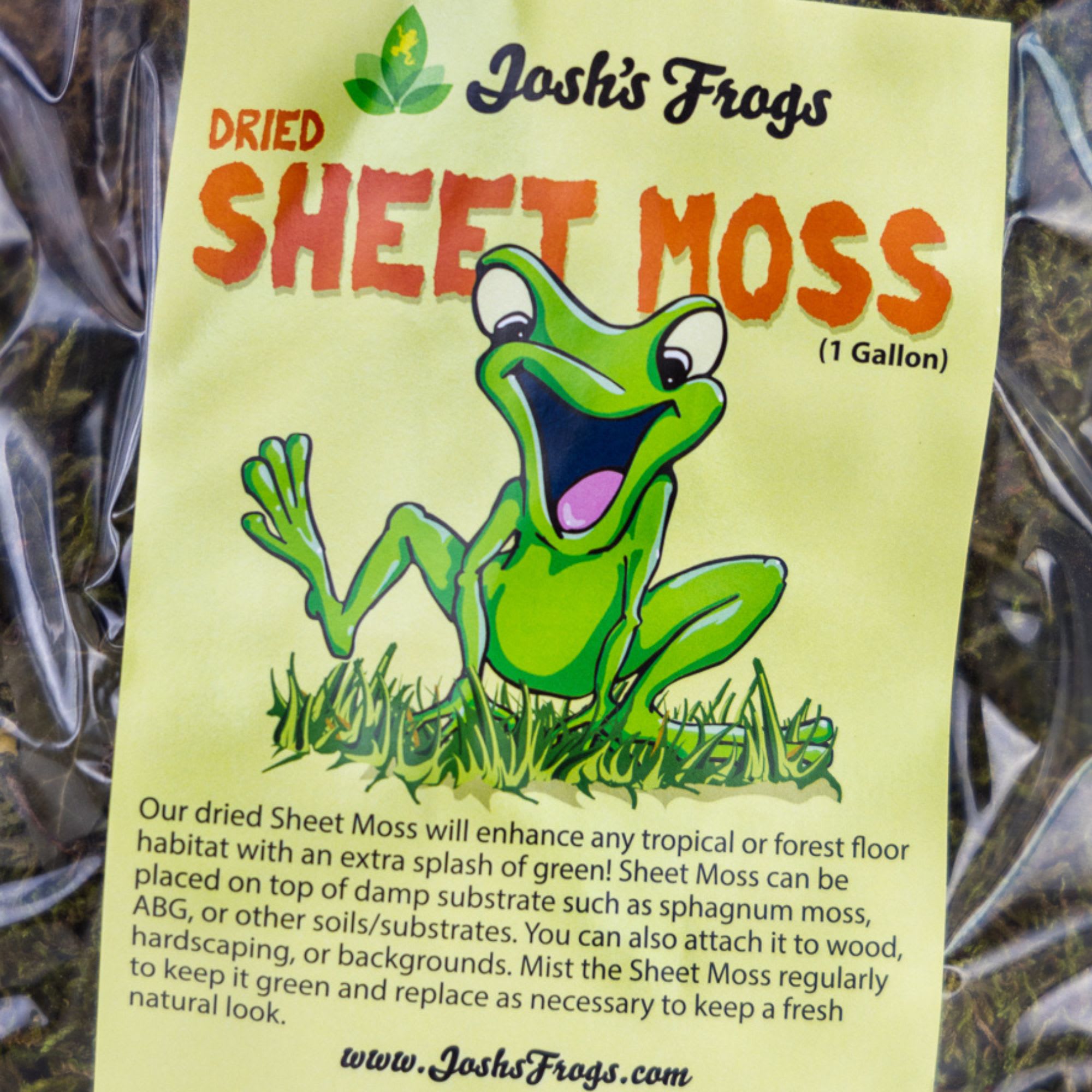 Josh's Frogs Dried Sheet Moss, 1 Gallon