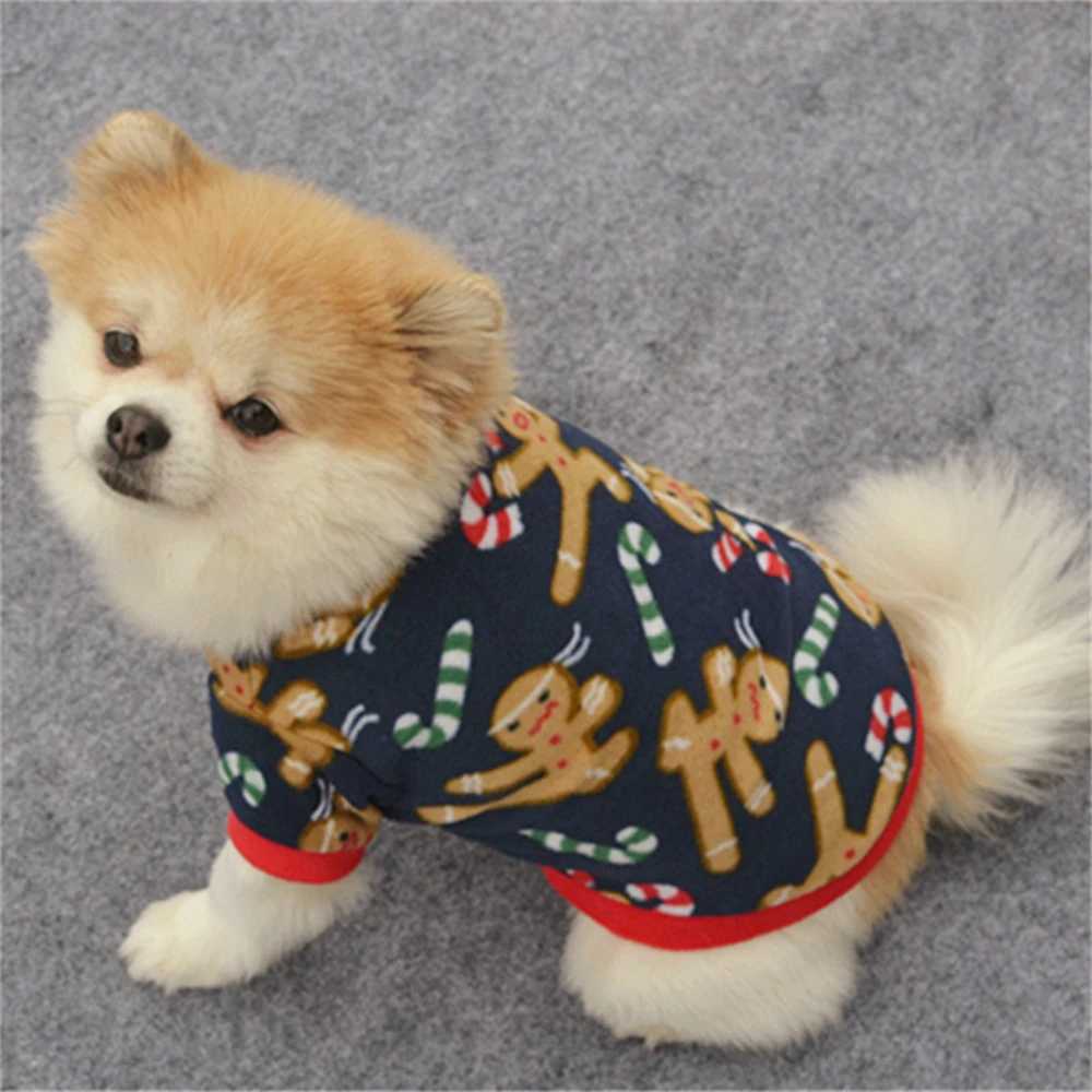 Winter Warm Pet Dogs Clothes Cute Printed Polar Fleece Pets Vest Coats Casual Home Puppy Clothing Soft Cats Dogs Pullover OutfitXJ241125