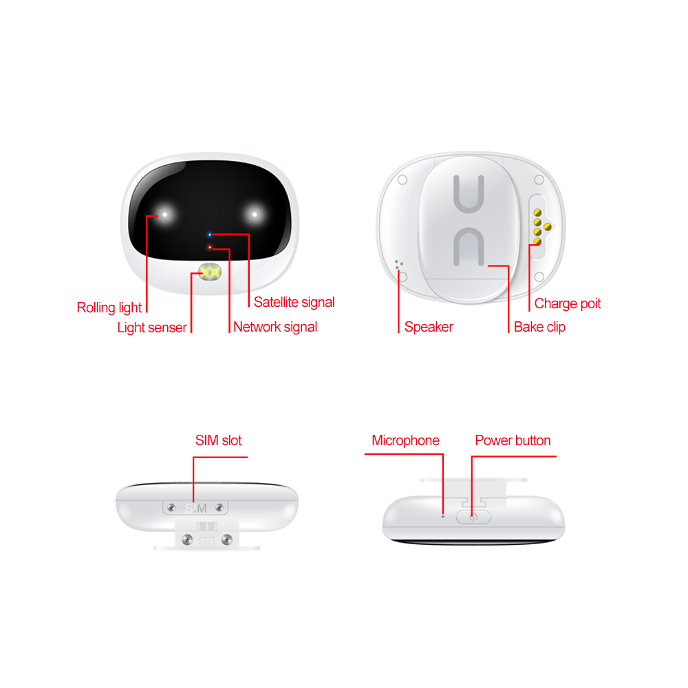 4G Pet GPS Tracker For Dog Cat Real-time Tracking Device Anti-lost GPS Tracker